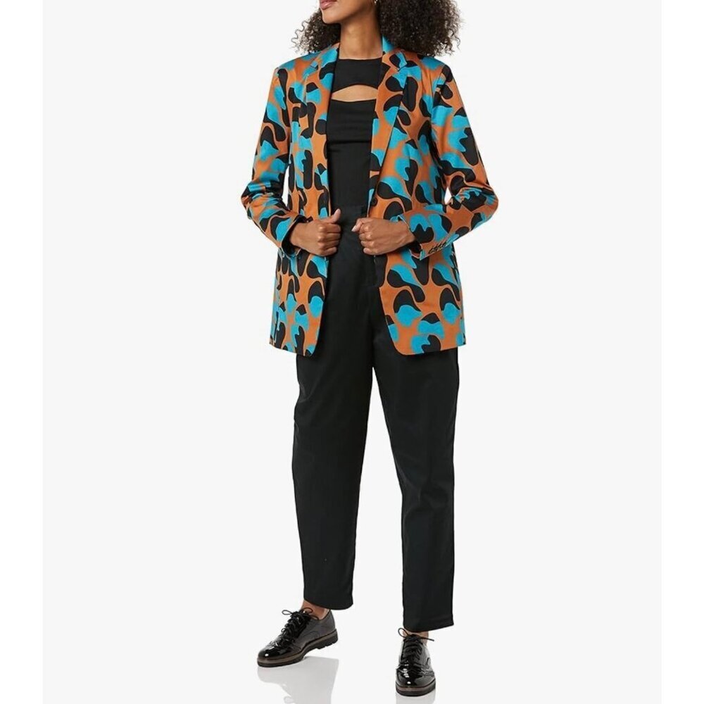 Terea Women's Catalina Blazer Adobe Cell Print size XXL NWT